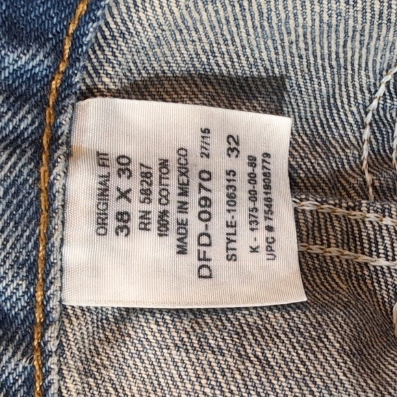 Men's Faded Glory 100% Cotton 5 Pocket Boot Cut Denim Jeans Size 38 x 30 - Picture 4 of 7